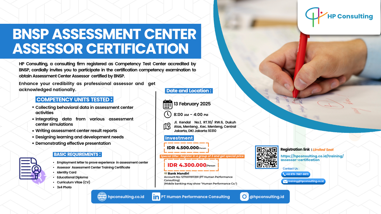 Assessment Center - Assessment Certification