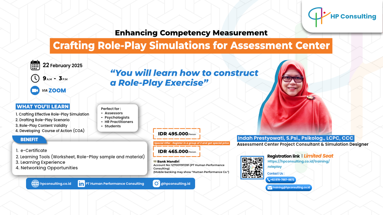 Role Play Simulations HPC - Enhancing Compentency  