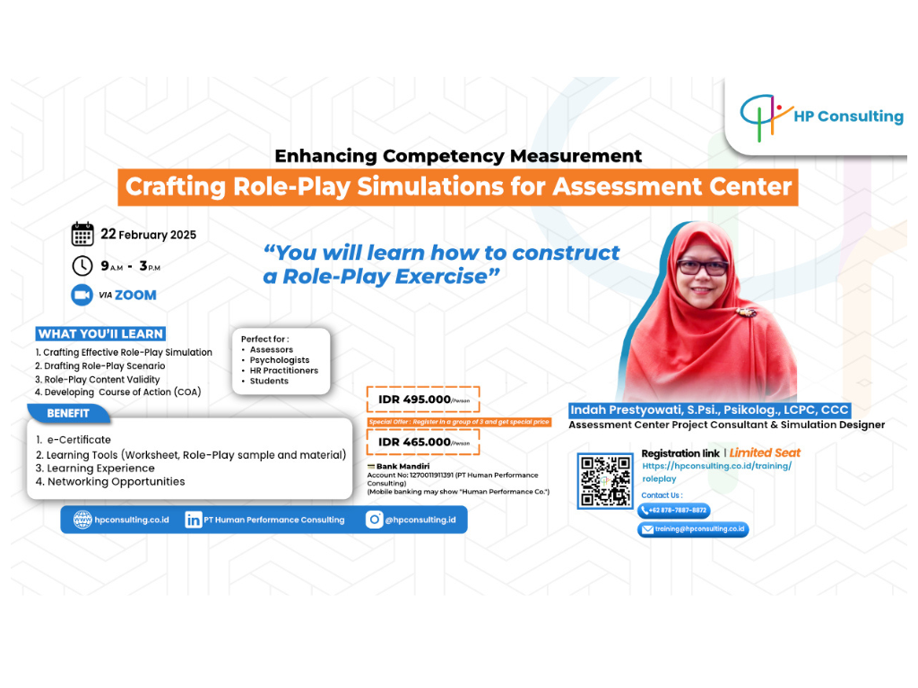 Role Play Simulations HPC - Enhancing Compentency