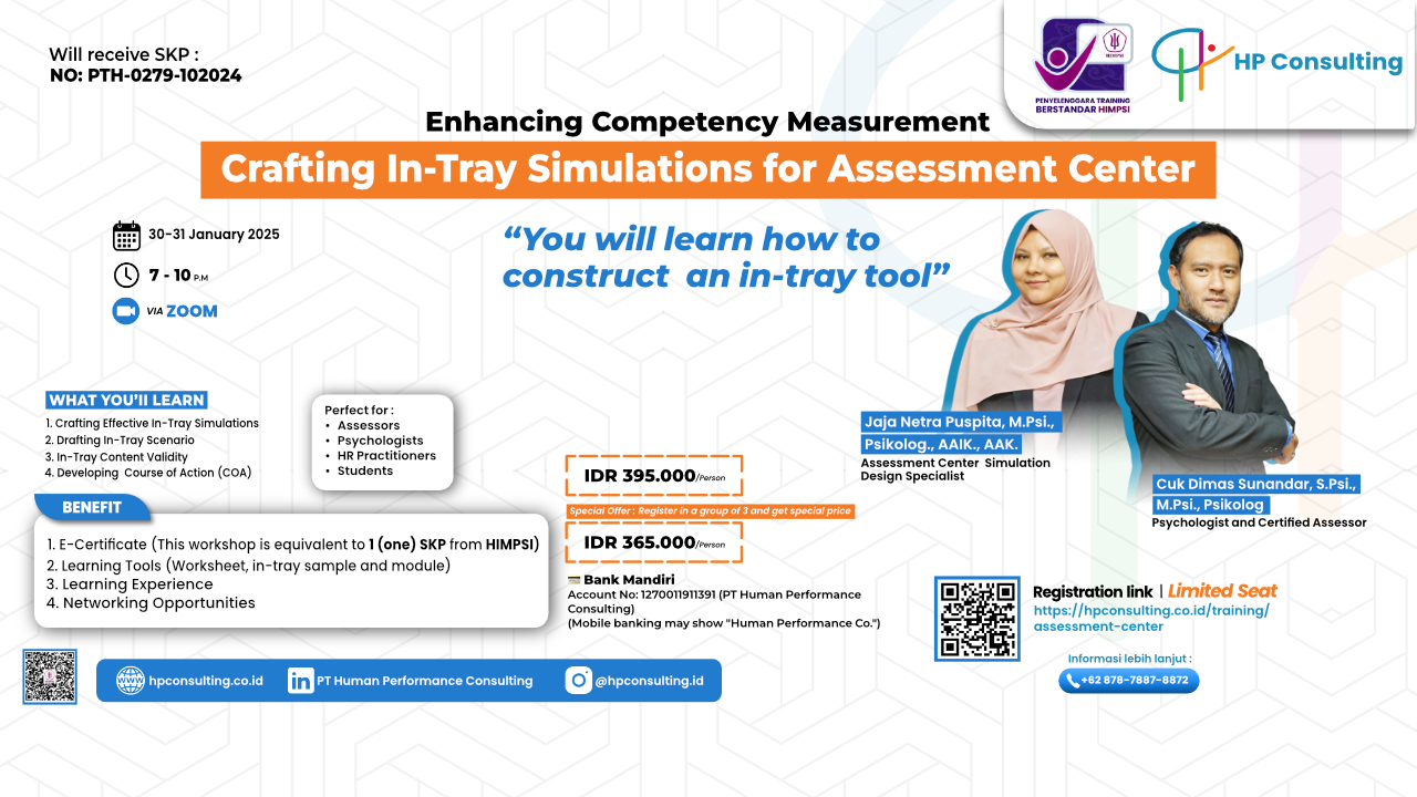 Workshop In Tray HP Consulting